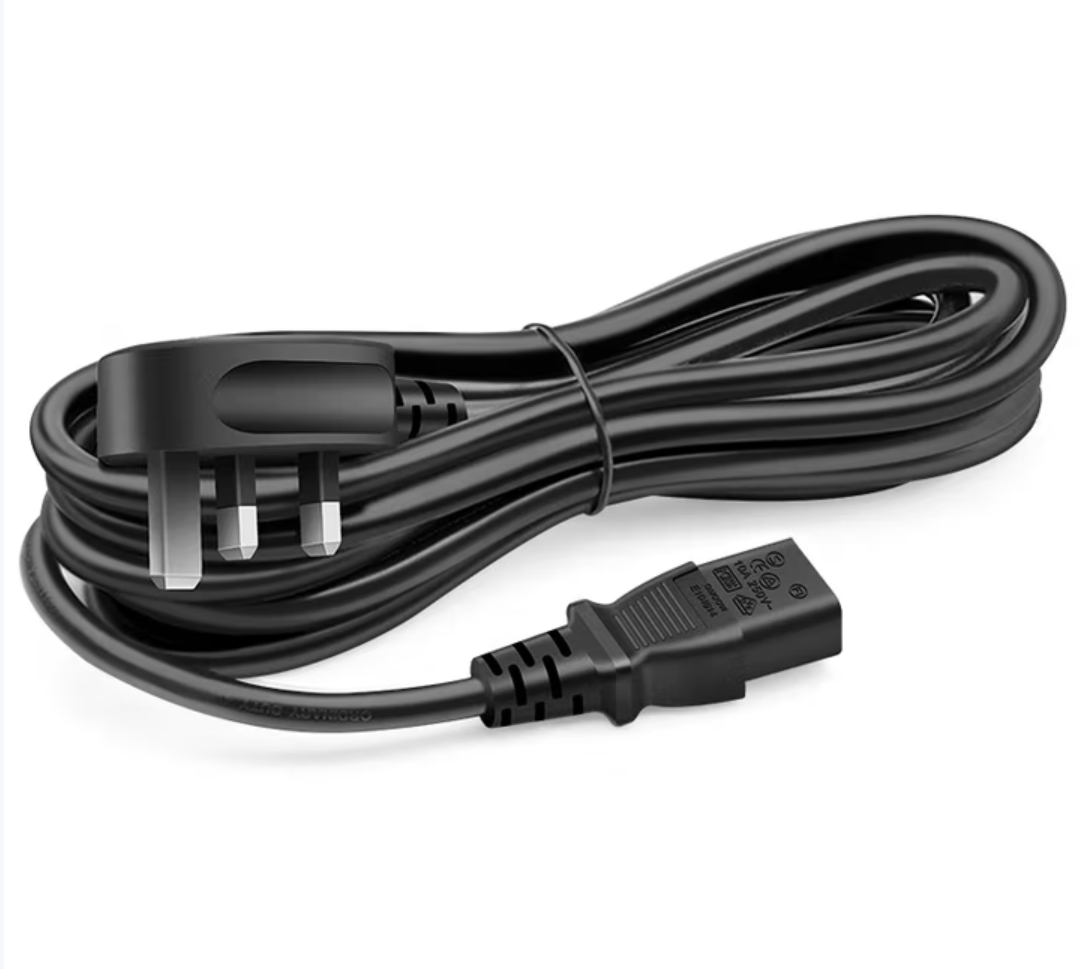 英标三孔电源线 港版插头 品字尾 1.8米