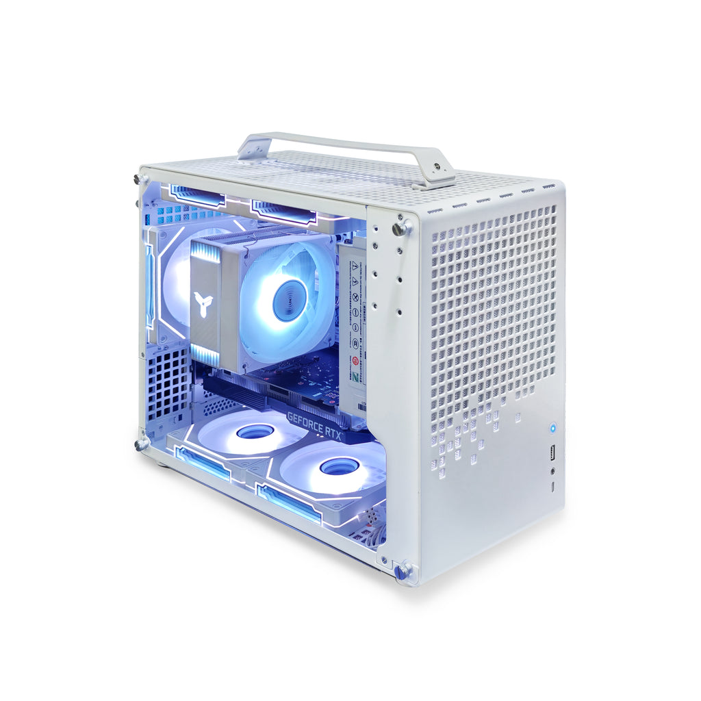 Bodian Z20 portable gaming PC with top handle and compact design intel AMD white