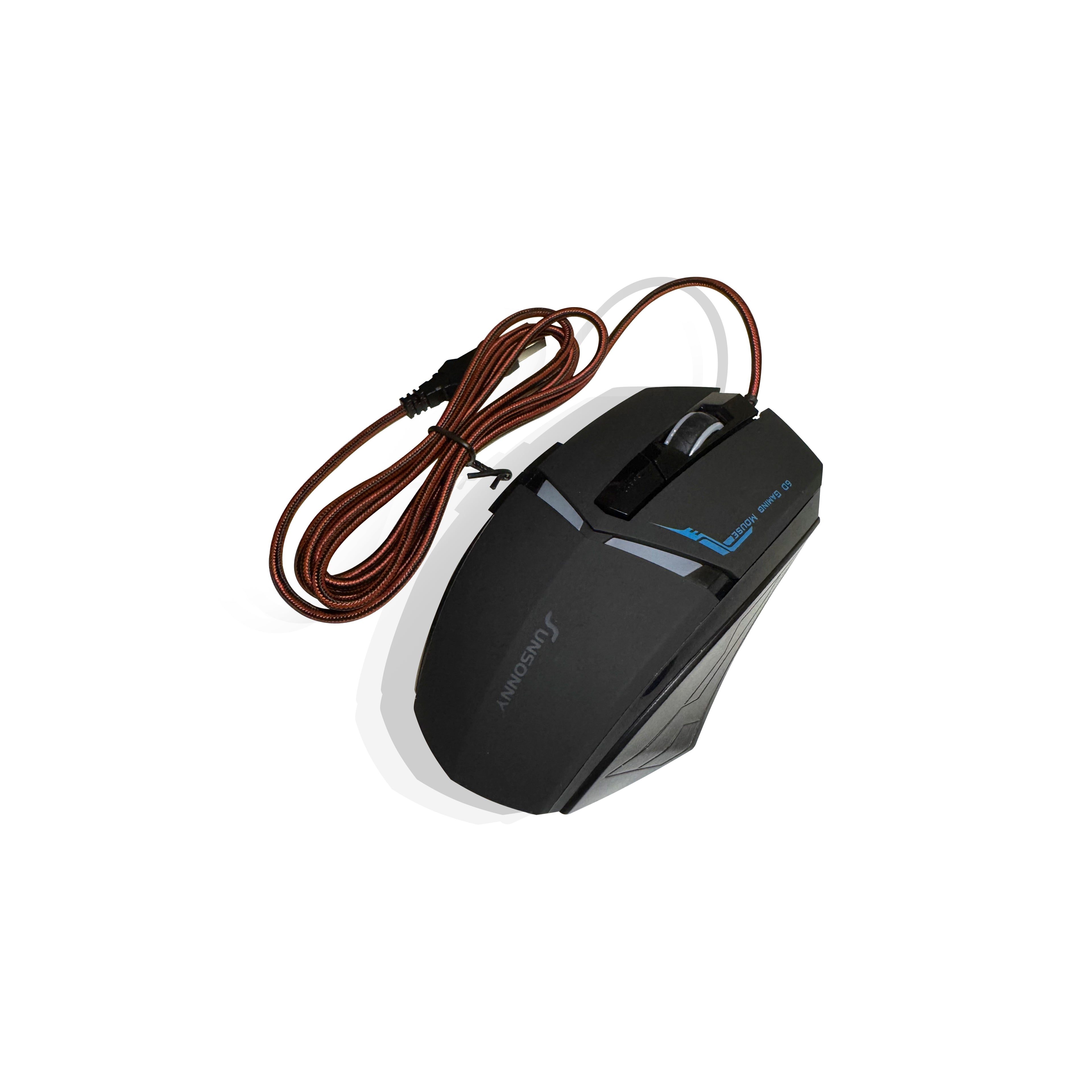 Sunsonny T-M30 ergonomic gaming mouse side view for PC setup