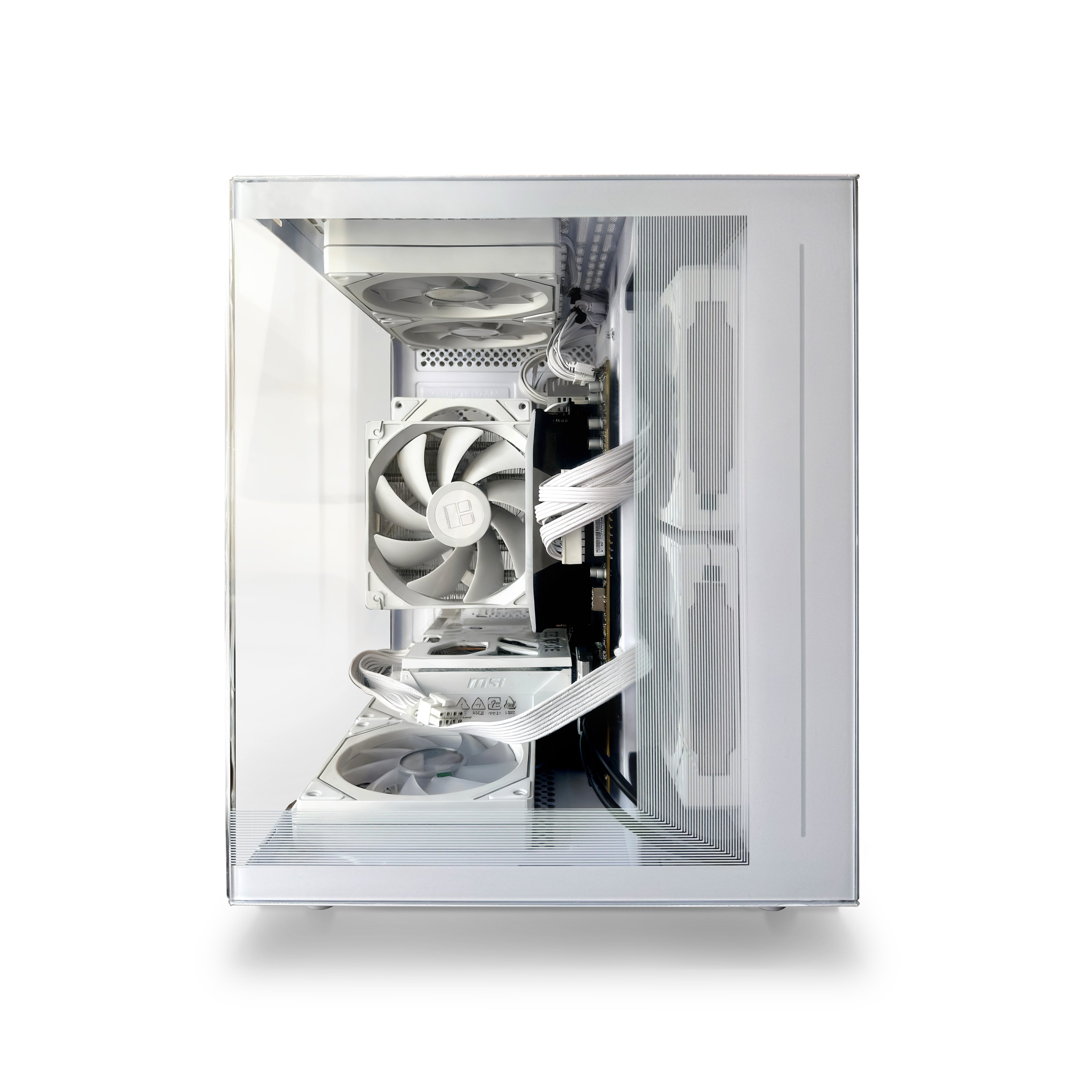 Bodian Elite Series White Mini Haven – compact white gaming PC with AMD 9600X and RTX 5060-front view