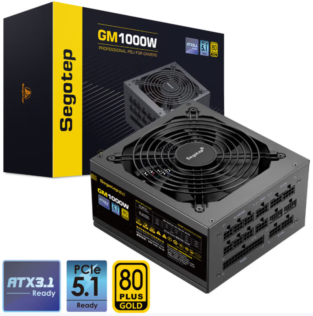 Segotep 鑫谷 GM 系列金牌全模组电源｜750W/1000W ATX3.1 金牌全模组 PSU｜Bodian Computer