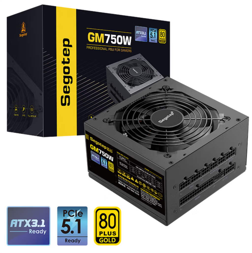 Segotep 鑫谷 GM 系列金牌全模组电源｜750W/1000W ATX3.1 金牌全模组 PSU｜Bodian Computer