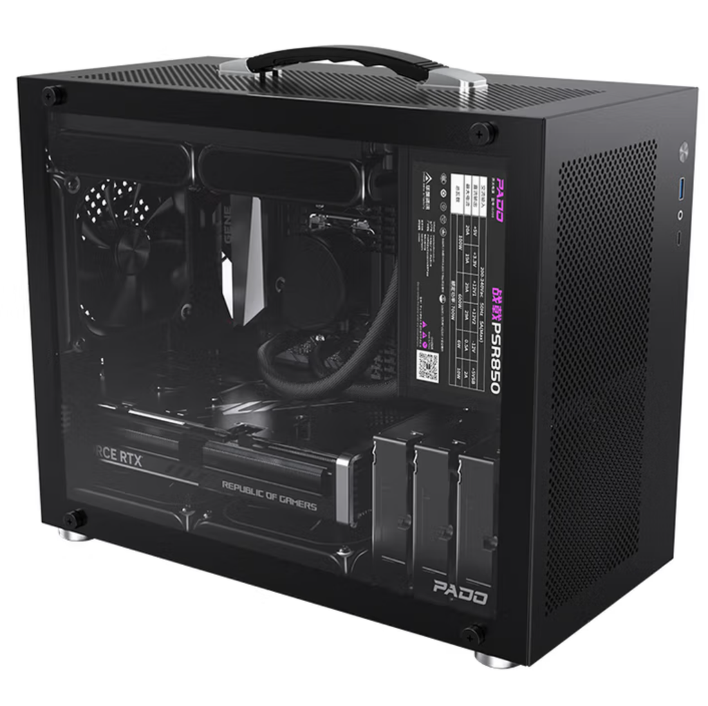 半岛铁盒 N4 迷你手提机箱 小尺寸 M-ATX ITX 侧透款