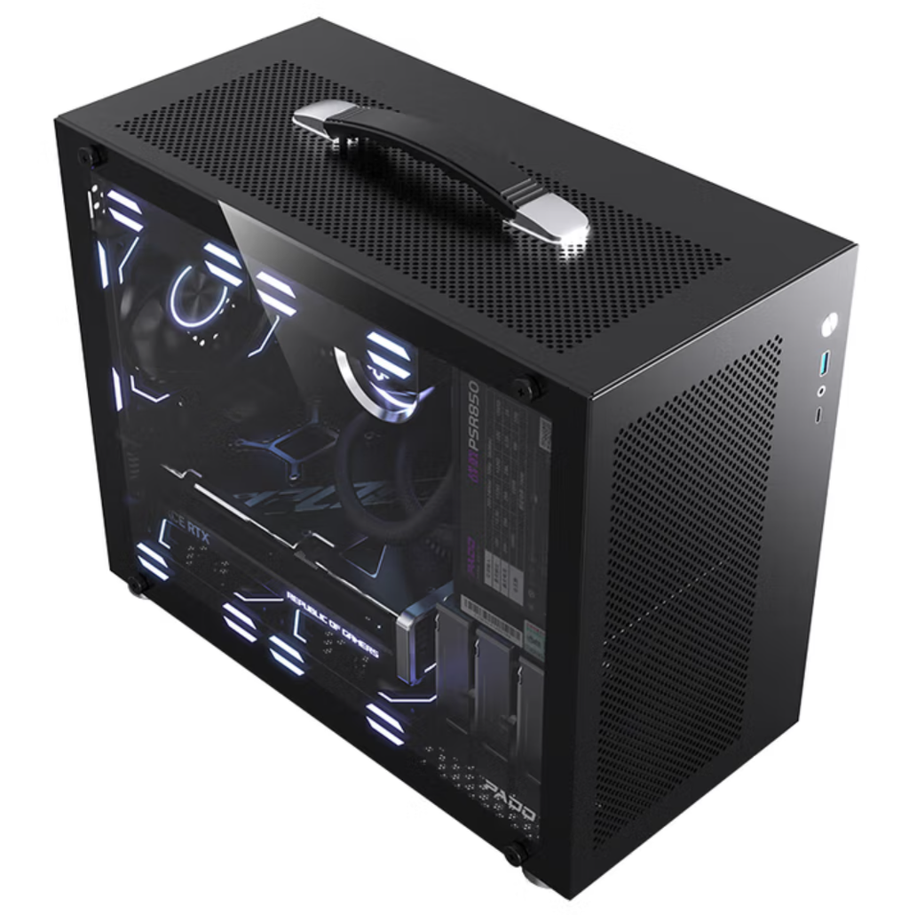 半岛铁盒 N4 迷你手提机箱 小尺寸 M-ATX ITX 侧透款