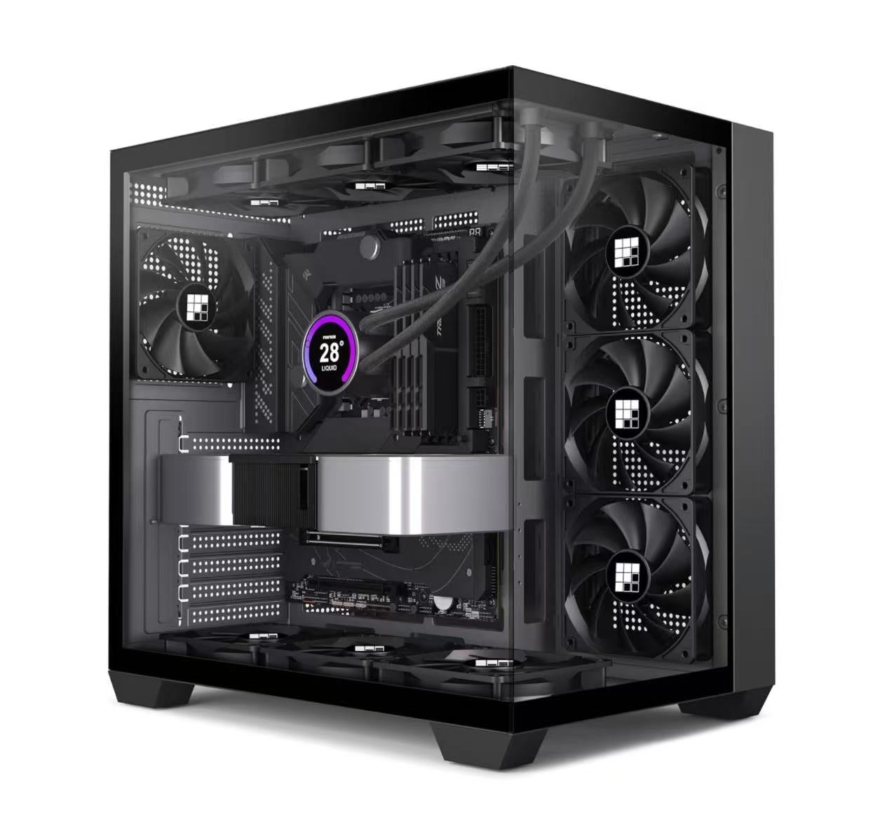 FOIFKIN Panoramic PC Case | ATX Gaming Chassis with Tempered Glass
